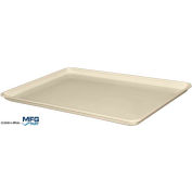 Molded Fiberglass Toteline Conveyor/Assembly Tray 26"Lx18"Wx1-1/8"H White - Pkg Qty 12