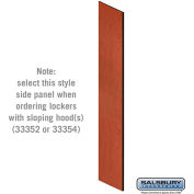 Salsbury Side Panel 33336 - for 21"D Designer Wood Locker with Sloping Hood Cherry