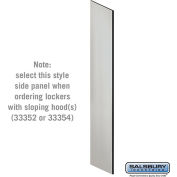 Salsbury Side Panel 33336 - for 21"D Designer Wood Locker with Sloping Hood Gray