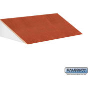 Salsbury Sloping Hood 33354 - for 21"D Designer Wood Locker 36"W Cherry