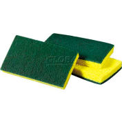 3M Scotch-Brite™ Medium Duty Scrubbing Sponge, Yellow/Green, 20 Sponges - 74