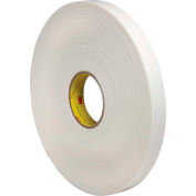 3M™ 4466 Double Coated Polyéthylène Foam Tape 1" x 36 Yds. 62 Mil Blanc, qté par paquet : 9