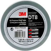 3M™ tout usage Duct Tape DT8 Silver, 1-7/8 "x 180', 8 Mil, qté par paquet : 24