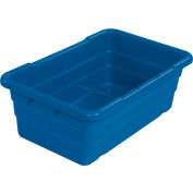 Global Industrial™ Cross Stack Nest Tote Tub - 25-1/8 x 16 x 8-1/2 Blue - Pkg Qty 6