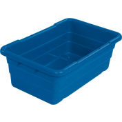 Global Industrial™ Cross Stack Nest Tote Tub - 25-1/8 x 16 x 8-1/2 bleu - Qté par paquet : 6