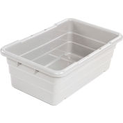 Global Industrial™ Cross Stack Nest Tote Tub - 25-1/8 x 16 x 8-1/2 Blanc, qté par paquet : 6