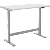 Global Industrial™ Electric Adjustable Height Workbench, Laminate Safety Edge, 48"W x 30"D,Gray