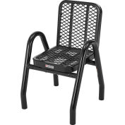 Global Industrial™ Outdoor Dining Chair, métal déployé, noir