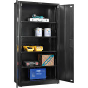 Global Industrial™ EZ Assemble Storage Cabinet, 36"Wx18"Dx72"H, Black, Unassembled