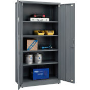 Global Industrial™ EZ Assemble Storage Cabinet, 36"Wx18"Dx72"H, Gris, Non assemblé