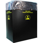 Protektive Pak 2,00 Mil statique dissipatif poubelle Liner, 36 gallons, Pink, Qté paquet 50 - 37823