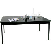 Table de science Allied Plastics – plateau résistant aux produits chimiques – cadre en acier 24x60
