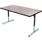 Ordinateur de plastiques alliées et Table d’activité - réglable en hauteur - 60 "x 30" - gris