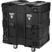 Étagères 16U Roto Shock pour boîtes SKB, 24 po, 3SKB-R916U24, noir, verrou à clé, résistant à l'eau