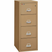FireKing ignifuge 4 tiroir classeur Vertical - Format lettre 18" W x 25 H « D x 53" - Sable