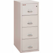 FireKing ignifuge 4 tiroir classeur Vertical - Legal taille 21 "W x 31-1/2 « D x 53 » H - gris clair