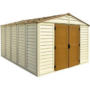 DuraMax WoodBridge Vinyl Storage Shed 40234 10-11/16'W x 13-5/16'D x 7-5/8'H, Includes Foundation