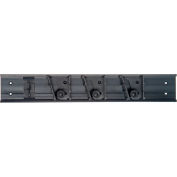 Carlisle Roll 'N Grip™ Holder System, Black, 18", 1 Hook/3 Rollers - 4073100 - Pkg Qty 12