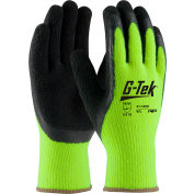 PIP® 41-1420/L PIP®; Cold Protect, Insulated Hi-Vis Acrylic Terry Glove, Latex Coat, L
