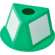 Global Industrial™ Inventory Control Cone W/ Dry Erase Decals, Green