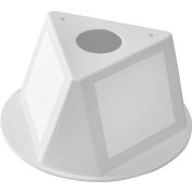 Global Industrial™ Inventory Control Cone W / Dry Erase Decals, Blanc