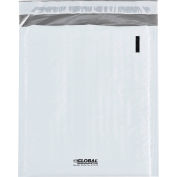 Global Industrial™ Bubble Lined Poly Mailers, #0, 6-1/2"L x 10"L, Blanc, 250/Pack