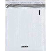 Global Industrial Bubble Lined Poly Mailers, #0, 6-1/2"W x 10"L, White, 250/Pack