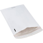 Global Industrial Bubble Lined Poly Mailers, #1, 7-1/4"W x 12"L, White, 100/Pack