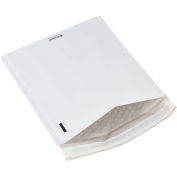 Global Industrial Bubble Lined Poly Mailers, #2, 8-1/2"W x 12"L, White, 100/Pack