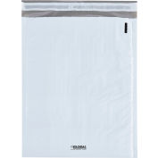Global Industrial™ Bubble Lined Poly Mailers, #3, 8-1/2"L x 14-1/2"L, Blanc, 100/Pack