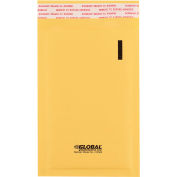 Global Industrial™ Self Seal Bubble Mailers, #000, 4"W x 8"L, Gold, 500/Pack