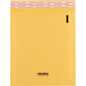 Global Industrial Self Seal Bubble Mailers, #0, 6-1/2"W x 10"L, Gold, 250/Pack