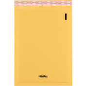Global Industrial Self Seal Bubble Mailers, #1, 7-1/4"W x 12"L, Gold, 100/Pack