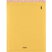 Global Industrial Self Seal Bubble Mailers, #5, 10-1/2"W x 16"L, Gold, 100/Pack
