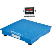 Global Industrial NTEP Pallet Scale With LED Indicator, 2'x2', 5,000 lb x 1 lb