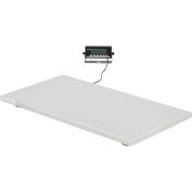 Balance vétérinaire industrielle™ mondiale en acier inoxydable, capacité de 1 000 lb, 42 « L x 21-21 / 32 » W