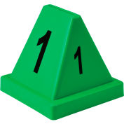 Global Industrial™ Numbered Cones, 1-20, Green
