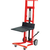 Wesco® pied pédale plateforme Lift Truck 260008 quatre roues Style 750 lb Cap.