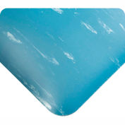 Wearwell® Tile-Top™ SpongeCote® Anti Fatigue Mat 1/2" Épais 3' x Jusqu'à 60' Bleu