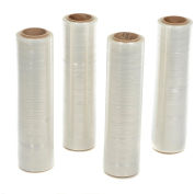 Global Industrial™ Hybrid Stretch Wrap, fonte, calibre 47, 18"Wx1476'L, clair, qté par paquet : 4