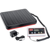 Pelouze FG401088 Digital Receiving Scale with Remote Display, 150lb x 0.2lb, Black/Red/White