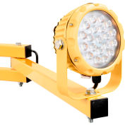 Global Industrial™ LED Dock Light w/ 40" Arm, 20W, 1800 Lumens, 5000K, On/Off Switch, 9' Cord