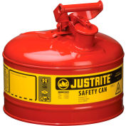 Safety Can Type I - 2-1/2 Gallon Galvanized Steel, Red, 7125100