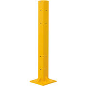 Global Industrial™ Protective Guard Rail Post For Double Rail, 42"H