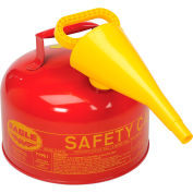 Sécurité de Type 1 aigle peut - 2,5 gallons avec entonnoir - rouge