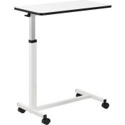 Global Industrial™ Overbed Table With H-Base, White Laminate Tabletop
