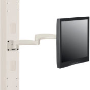 Global Industrial™ Fixed Height LED/LCD Monitor Wall Arm with VESA Plate, Beige