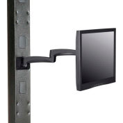 Industrial™ global fixe hauteur LED/LCD Flat Panel Monitor Arm avec plaque VESA, noir