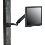 Global Industrial™ Gas Spring LED/LCD Flat Panel Monitor Arm with VESA Plate, Black