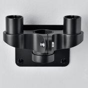 Global Industrial™ Double Arm Adaptor For Fixed Height or Gas Spring Monitor Arms, Noir